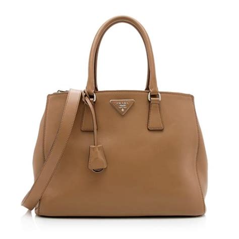 prada city calf double zip tote|PRADA City Calf Grommet Large Double Zip Tote Talco.